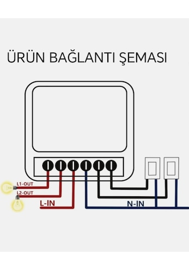 TUYA DESTEKLİ 2 KANALLI AKILLI  IŞIK  ANAHTARI