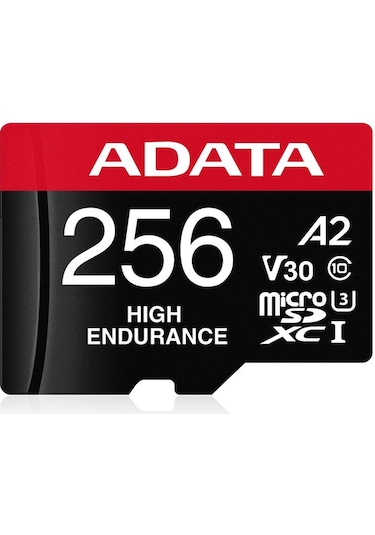 Adata 256 Gb High Endurance Microsdxc 4k U3 V30 A2 Hafıza Kartı