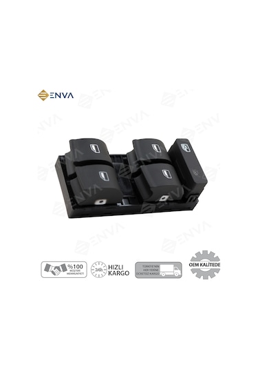 Audi A4 Sol Ön Dörtlü Cam Açma Düğmesi Anahtarı 2004-2008