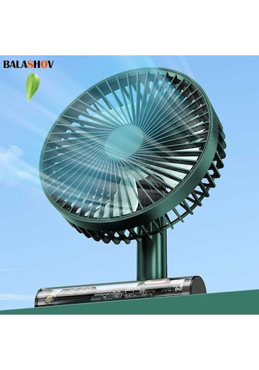 Usb Şarjlı Mini Elektrikli Masa Vantilatörü, Dönen Başlık Beyaz,