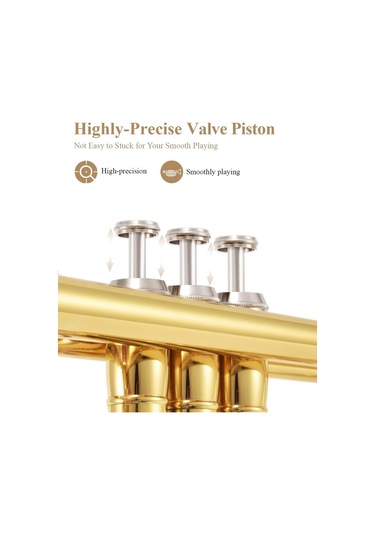 Eastar Etr-380 Standard Si Bemol Trompet Golden