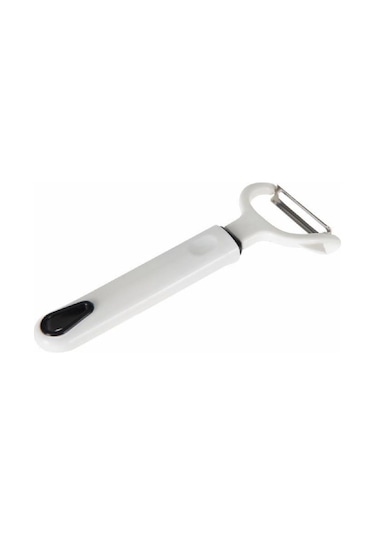Elegancev Paslanmaz Çelik Bıçaklı Meyve Sebze Soyucu Beyaz