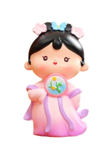 Suntek Çin Tang Kız Heykelcik Koleksiyonu 4,2cmx3,2cmx7,4cm