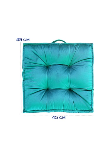 İç Mekan Yıkanabilir Balkon Teras Çocuk Odası Yer Minderi Pufu 45x45 Cm