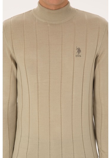 U.s. Polo Assn. Erkek Açık Haki Kazak /triko 50315019-vr183 Acık Hakı