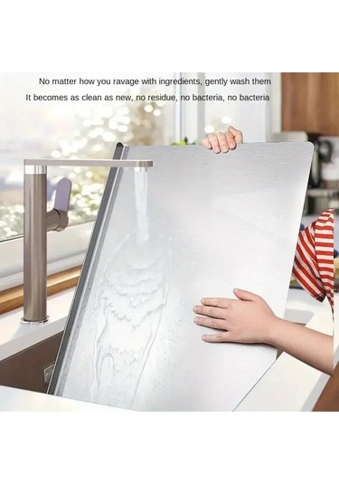 Liangmei L Şeklinde Katlanır Kesme Tahtası Paslanmaz Çelik Çift -