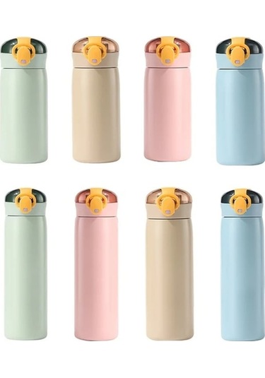 Trendooze 11oz Paslanmaz Çelik Vakum Termos Seyahat Mavi Sunshine022 Outdoor Ev Matara Mavi