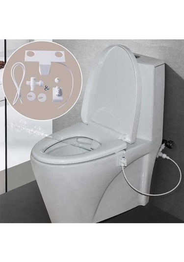 Bloomnest Lebıhmurah Bf128 Honana Ev Banyo Evrensel Tuvalet Sprey Bide, Kadın Hygeian Flushing Dev Beyaz