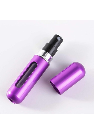 Doldurulabilir Mini Seyahat Parfüm Şişesi Sprey Kutu - Ortalama 80 Basım - Kırmızı - 1 Adet Bahar