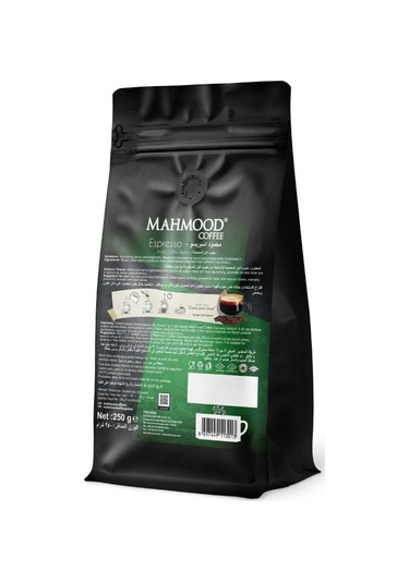 Mahmood Coffee Kavrulmuş Espresso Kahve Çekirdekleri 250 G