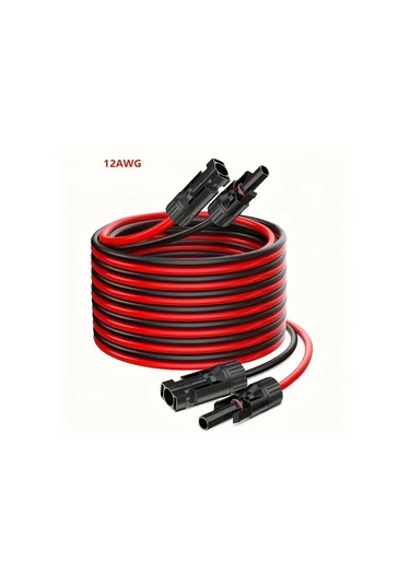 Xuweiwei 5m Mc4 Sarj Kablosu 12awg Uv Direncli Guclu Solar Panel Kablosu Erkek Disi Konnektor