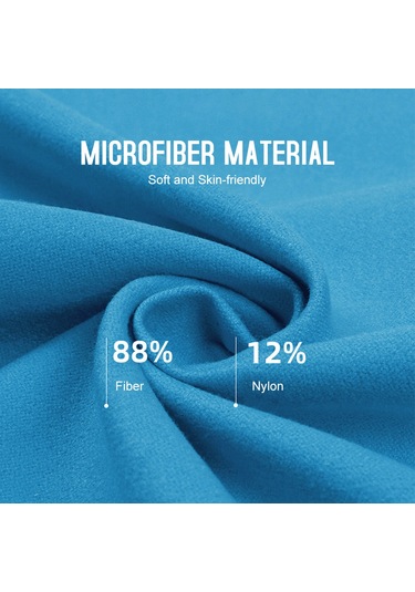 Konesam Mikrofiber Spor Havlu - Hızlı Kuruyan, İki Yönlü Kadife, Spor Ve Yürüyüş İçin Uygun, Mor, Silindirik Çantalı, 40x80 Cm Mor