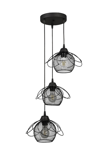 Begüsa Ares 3 Lü Avize Syah Siyah