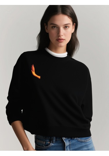 Ogc Su & Ateş Kombin Sweatshirt Siyah