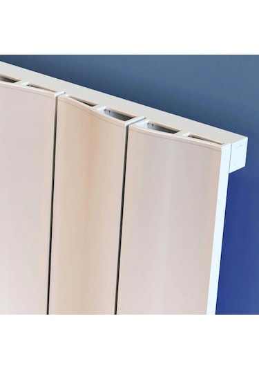 Lojimax Alüminyum Dekoratif Radyatör Amazonite 1800x412mm 4 Dilim Dokulu Beyaz 1245 W Yüksek Isıl Güç