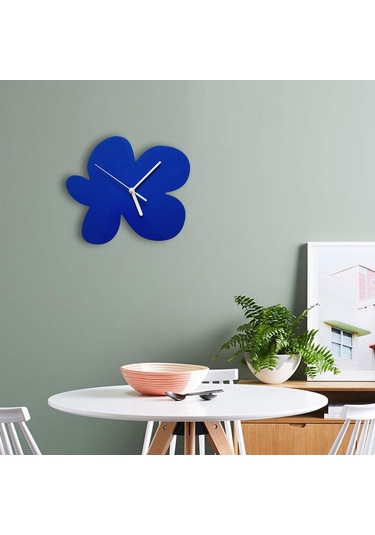 Suntek Çocuk Masa Süslemeleri İçin İskandinav Duvar Saati Sevimli Sessiz Hareketi Saat Mavi