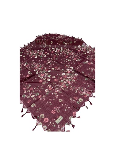 Sökme Boncuklu Pamuk Yazma - 05414 Bordo