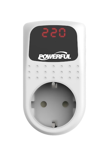 Powerful VP-116 3500W Tekli Akım Koruma Prizi Beyaz