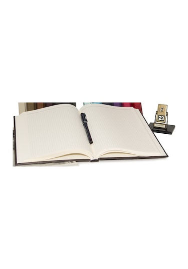 17X24 Kareli Defter Paris Kahve
