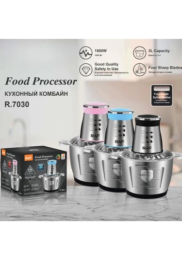 3l Elektrikli Kıyma Makinesi Mutfak Robotu Kıyıcı Paslanmaz