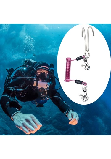 Dolıty Resif Drift Kancası Tüplü Dalış Mağara Pembe