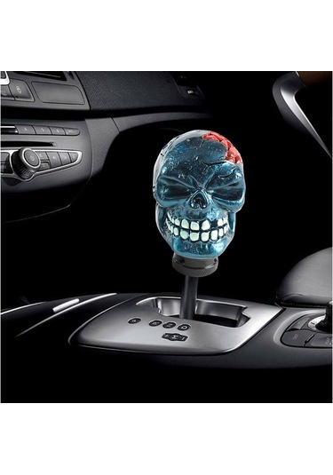 Suntek Manuel Kafatası Vites Değiştirme Topuzu Mavi