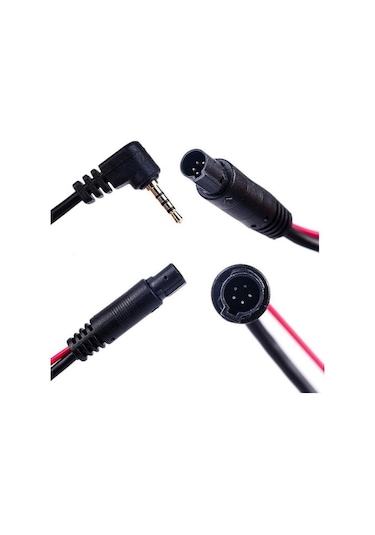 Araç Kamera Kablosu 5 Pin 2,5 mm 4 Boğum Araç Kamera Kablosu 10M
