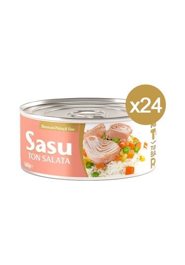 Sasu Basmati Pirinçli Ton Salata İri Parça 24 x 160 G