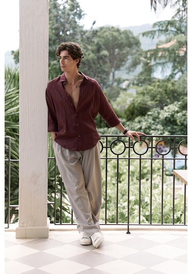 Mai Collection Geaohrid Vizon Erkek Pantolon Vizon