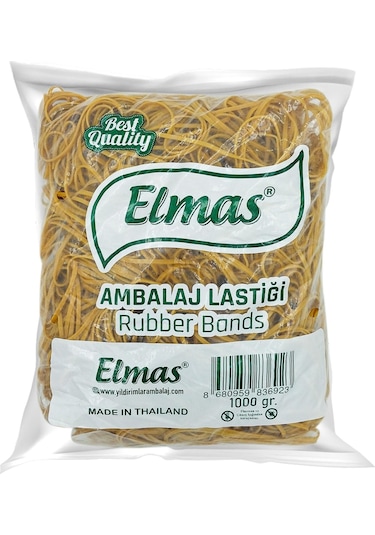 180 X 3 Mm Elmas Ambalaj Lastiği 5 Paket X 1000 Gram