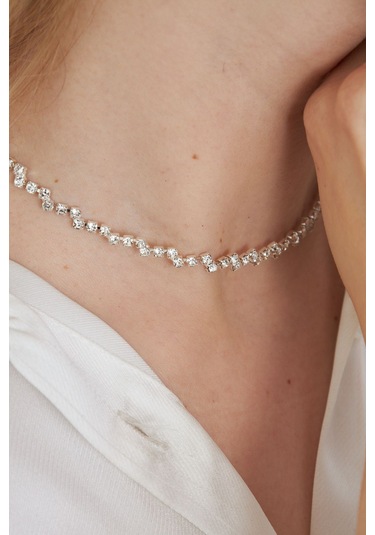 Lesa Wear Ajda Model Zirkon Taşlı Zarif Kolye Küpe Bileklik Seti Gümüş