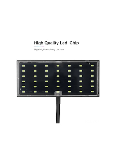 Vkemall Ct-128b Akvaryum Led Işığı, Yüksek Parlaklık, Bitki Geliştirici, Esnek Kafa, Evrensel Klips, Avrupa Standartı Siyah