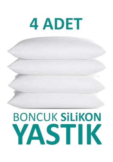 Suvay 4'lü Antialerjik Boncuk Silikon Yastık Pamuklu Kılıf 900 Gr
