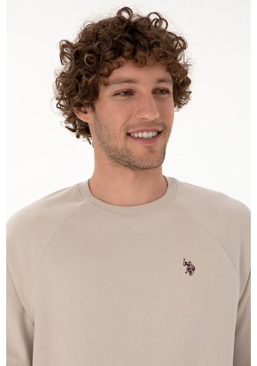 U.s. Polo Assn. Erkek Taş Sweatshirt 50313752-vr049 Tas