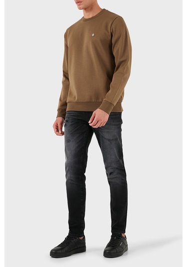 Boss Erkek Sweat 50520302 217 Kahve Kahve