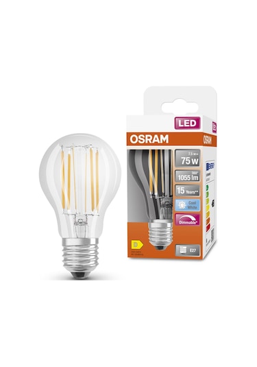 Led Flament Dim 7.8w 4000k 1055lm E27 Duy Işık Ampul Tekli Beyaz Işık E27 Filament Ampul 0 - 250 Wat