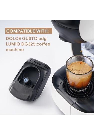 İ Cafilas Ue2229 Yeniden Kullanılabilir Kahve Adaptör Filtresi Doldurulabilir Krema Makinesi Dolce Gusto Makinesi Edg Lumıo Dg325 1 Adapter