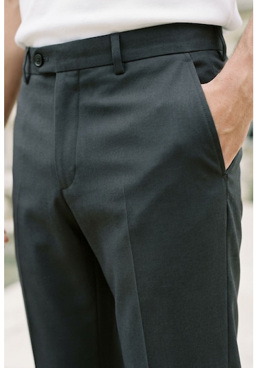 Mero Life Erkek Antrasit Italyan Kesim Slim Fit Kaliteli Esnek Likralı Bilek Boy Kumaş Pantolon Antrasit