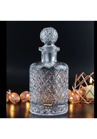 Kafesli Model Sürahi Karaf Viski Şisesi 1250 Ml