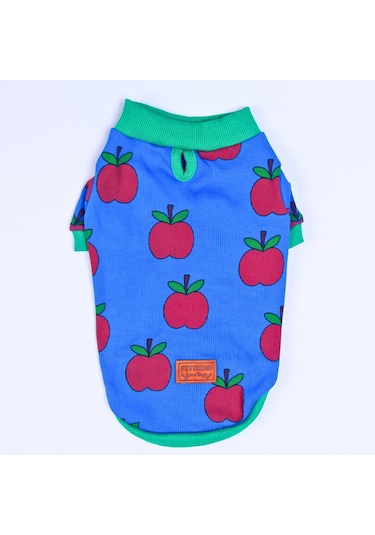 Apple Kaşkorse Elma Desenli Sweat Kedi Köpek Sweat Kedi Köpek Kıyafeti