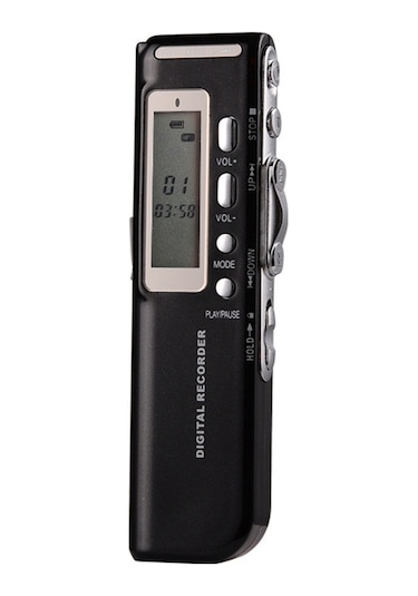 Vkemall 8gb Siyah Dijital Ses Kaydedici - Lcd Ekranlı, Gürültü Azaltma, Konferans/ders/mülakat İçin, 576 Saat Kayıt Süresi, Mp3 Çalar