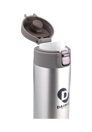 Daima Handy 520 Ml 12 Saat Sıcak 24 Soğuk Gümüş Termos Gümüş