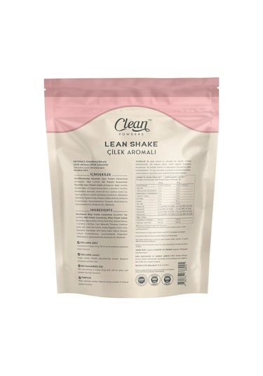 Clean Powders Lean Shake 600 Gr Çilek