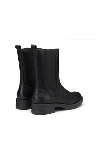 Çizme Kadın Oxw002900 Oxs Frank 0029 Mıd W Leather Black Siyah