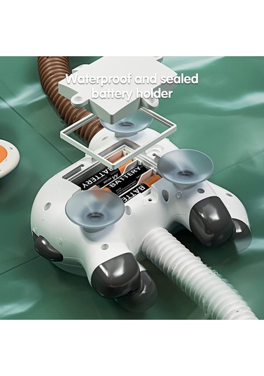 Sevimli Zürafa Bebek Banyosu Duş Başlığı Beyaz Beyaz