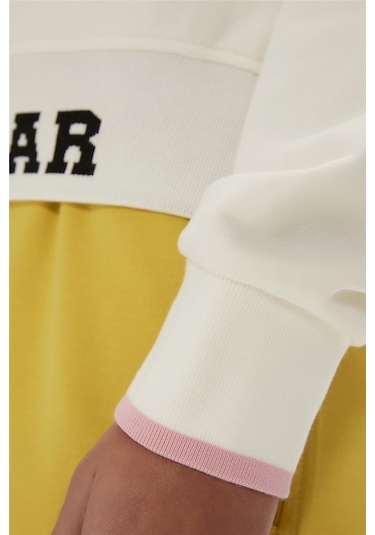 Bad Bear Zoe Half-zip Marshmallow Beyaz Yarım Fermuarlı Kadın Sweatshirt-beyaz Beyaz