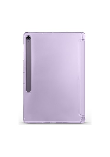 Kilifone - Galaxy Tab S10 Fe Plus Uyumlu - Tablet Kılıfı Smart Cover Standlı 1-1 Kılıf - Lila - T37677 Kılıf