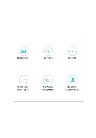 Yifomall Patentli Boyun Tipi Taşınabilir Mini Fan - 1200mah Pil İle Serinlik Keyfi