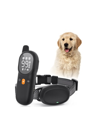 Uu0135 Köpek Kabuğu Tasması Şarj Edilebilir Elektrikli Eğitim Siyah