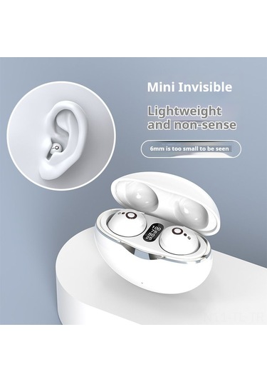 Hombey S800 Akıllı Çeviri Kulaklığı: Mini Bluetooth, Sayısal Göstergeli, Gürültü Engelleme, Düşük Gecikme - Beyaz